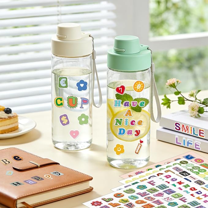 Letter Stickers,10000 PCS+ Alphabet Stickers, Scrapbooking Stickers,2 Books