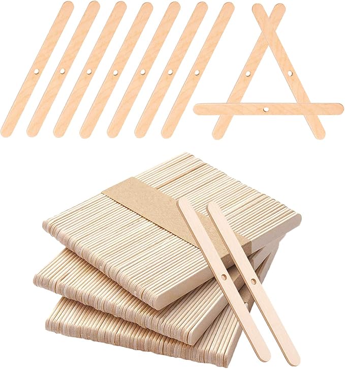 BEADNOVA Candle Wick Holders for Candle Making Wooden Wick Holder Centering Device Bar for DIY and Making (150 pcs)