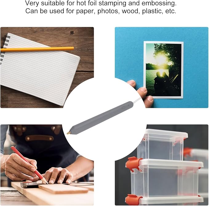 Sanpyl Hot Foil Pen, USB Heat Foil Stamping Embossing Pen, for Card Making Craft Scrapbooking