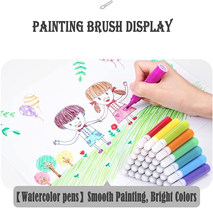 DLUCKY 208 PCS Art Supplies Drawing Art Kit Adults for Kids Art Set,Black