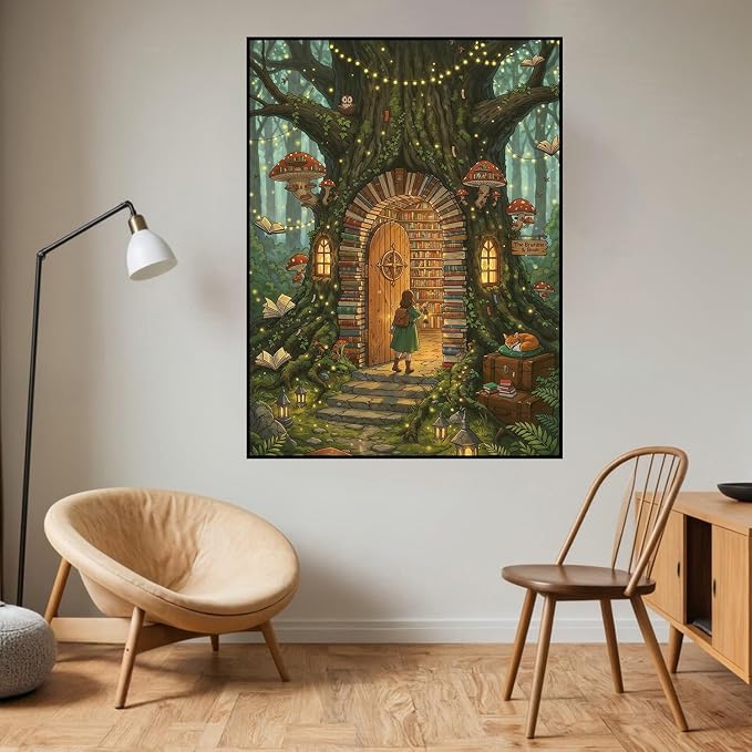 HHMATITS Tree Diamond Art Kits for Adults, Diamond Painting Kits 12×16IN