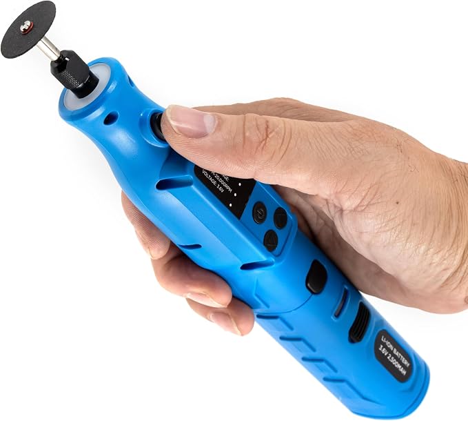 NEIKO 10581A Cordless Rotary Tool Kit, 46 Piece 3.6V Electric Engraving Pen, 1/8" Collet Rechargeable Mini Grinder, Handheld Mini Sander, 44pc Power Rotary Tools Accessory kit, Quick Change