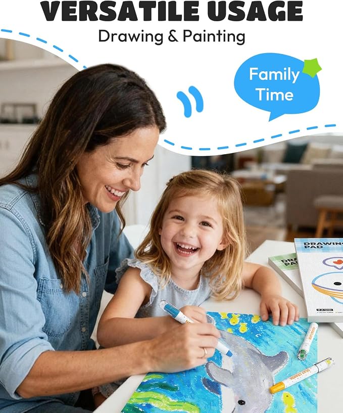 JUPITEARTH Drawing Paper for Kids 9x12 Inch 2-Pack 100 Sheets