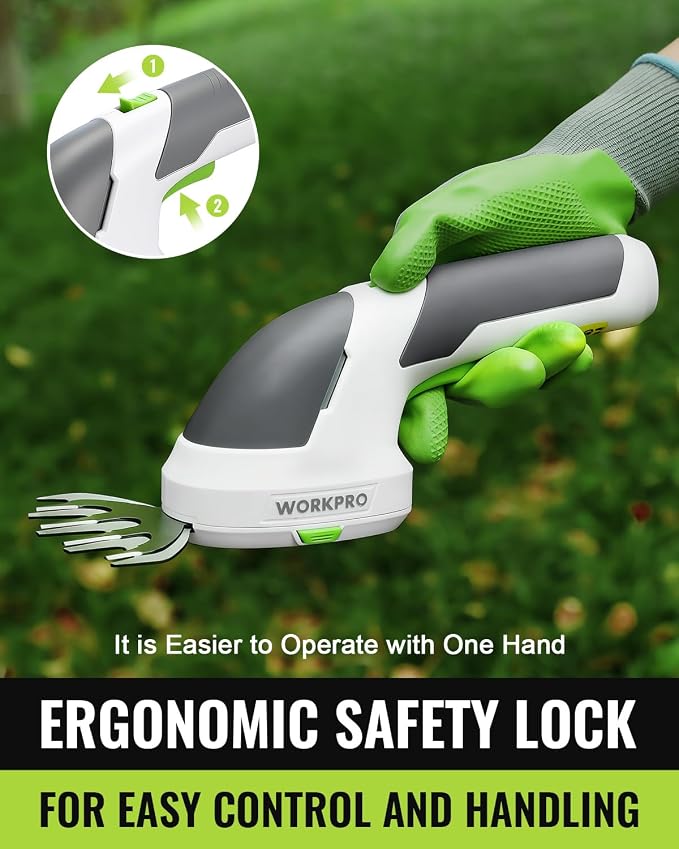 WORKPRO 7.2V Cordless Grass Shear & Shrubbery Trimmer