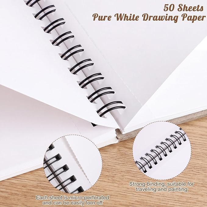 8.3 × 8.9 Inch Marker Pad, Smooth Sketchbook for Alcohol Markers