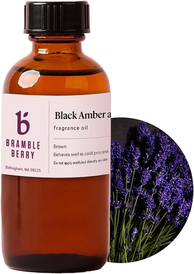 Brambleberry Black Amber Lavender Fragrance Oil | Lavender for Lotion, Soap