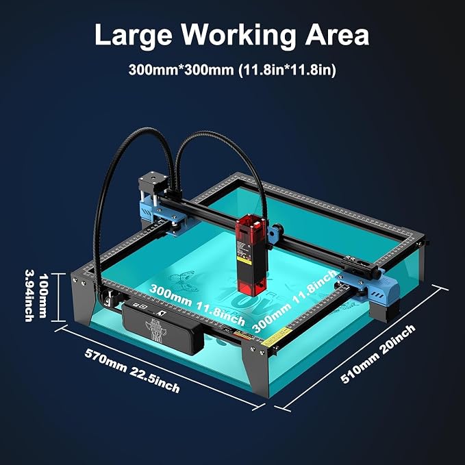Twotrees TTS-10 Pro Laser Engraver,10000mW High Precision Laser Engraving