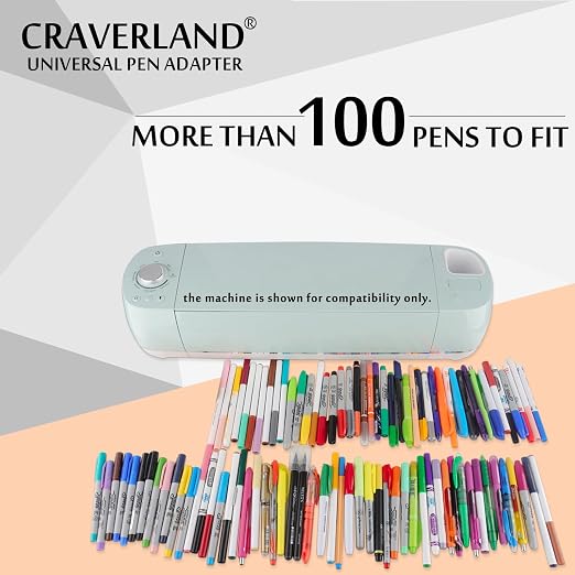 Universal Pen Adapter Set,Compatible with Maker 4 3/Maker,Explore Air 2/Air,Explore 4 3/Explore/Venture,Work with Sharpie,BIC,Crayola,Sakura and More Pens Less Than 0.5"(Not for Explore 5)