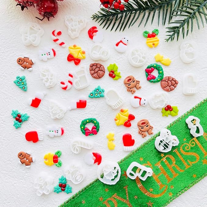 Holiday Theme Polymer Clay Cutters Set – Molds, Clay Cutters for Polymer Clay, Clay Earring Cutters, Clay Tools