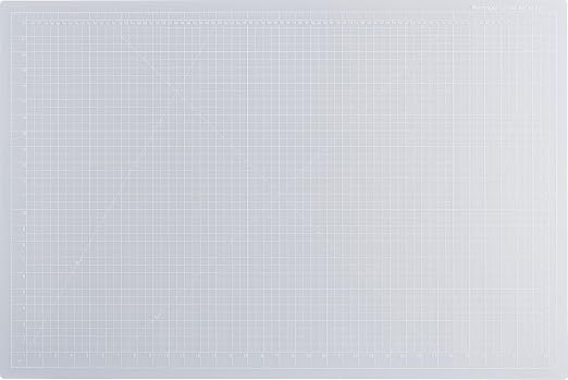 Dahle Vantage 10683 See-Through Premium Self-Healing Cutting Mat, 24"x36", 1/2" Grid, 5 Layers for Max Healing, Perfect for Crafts & Sewing, Clear