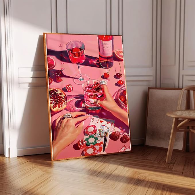 Fashion Pink Square Diamond Art Kits for Adults Diamond Painting Kit