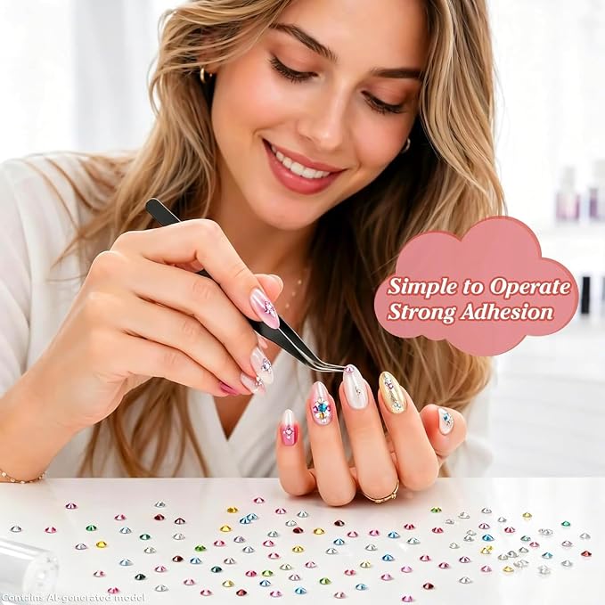 Artdone 36000Pcs Resin Rhinestones 3mm Jelly AB 28Colors for Bedazzling Glitter Kit DIY, Multicolor Crystal Diamond Pearls with 3Pcs 10ml B7000 Jewelry Glue for Bedazzled Nail Art Supplies Decoration | Glitter DIY, Multicolor Crystal Diamond Pearls wit...