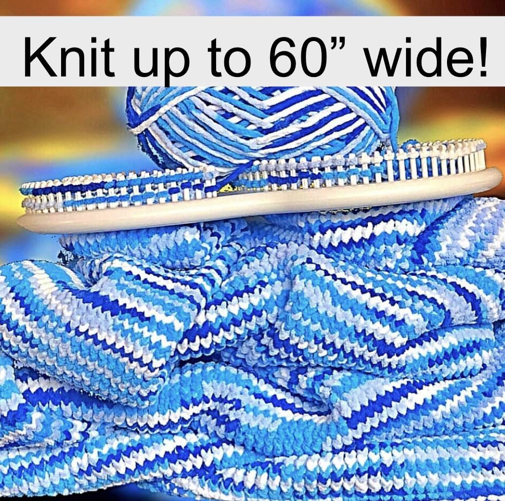 Authentic Knitting Board Afghan Knitting Loom for Blankets, Loom Knitting Blankets, S Shaped Loom