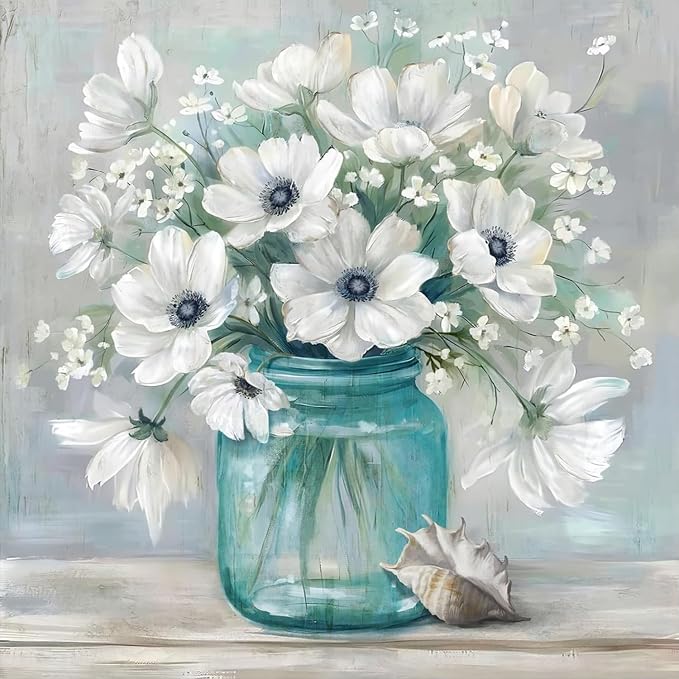 ARPADAMO Diamond Art Kits for Adults,Flowers Diamond Painting Kits 12x12in