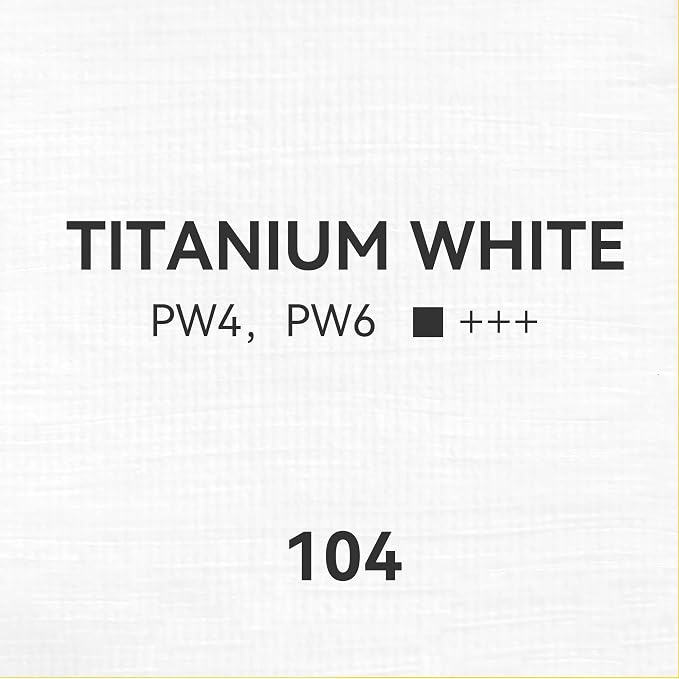 PHOENIX Titanium White Oil Paint - 40ml / 1.35 Fl oz. Single Tube - Artist Quality Oil Based Paint for Professionals