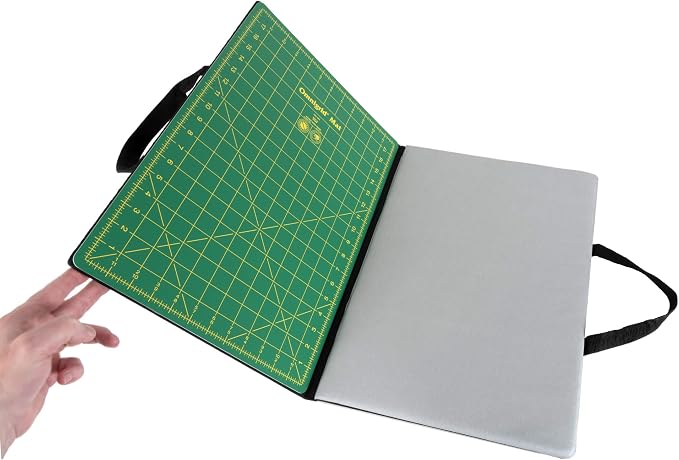 Dritz Omnigrid Fold-Away Cutting & Pressing Station, 13' x 19', Black