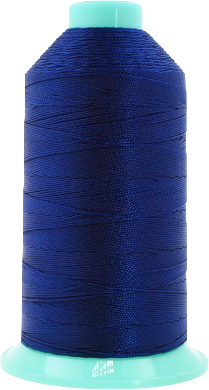 Mandala Crafts Size 346 210D T350 Dark Blue Bonded Nylon Thread, 415 YDs