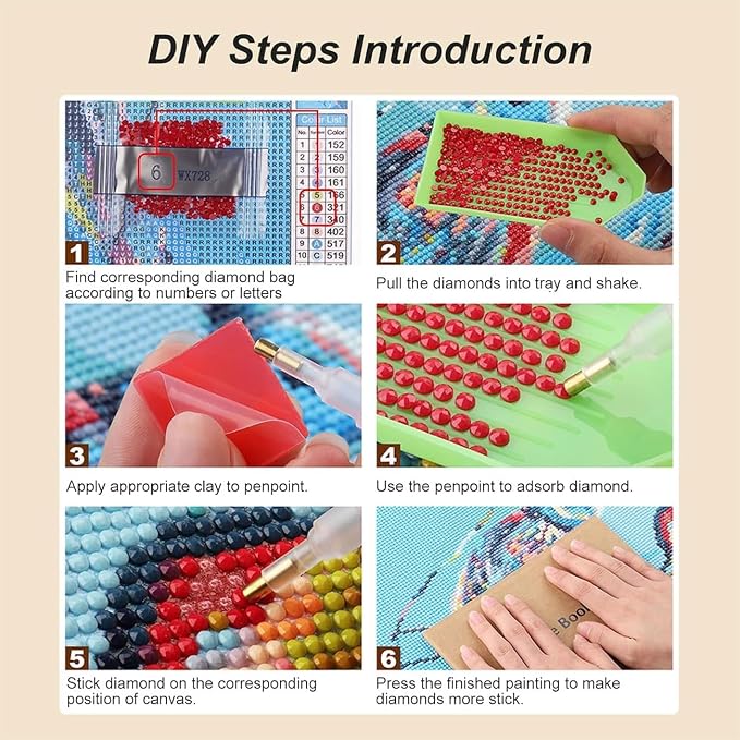 Book Diamond Art Kits for Adults 12x16inch