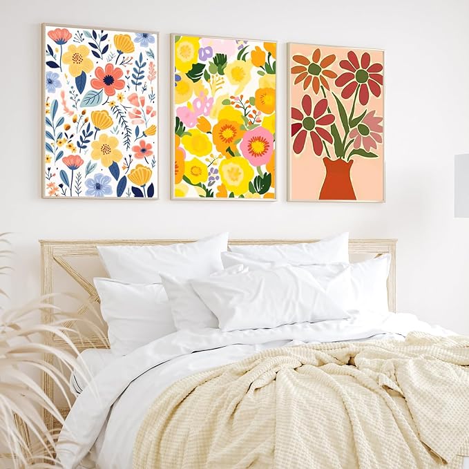 DOTSOPS 6 Pcs Floral Diamond Painting Kits Art Adults Painting Kits | Crafts DIY 5D Diamond Art Packs Kits,Full for Adults,Beginner Home Wall Decoration Gift 11.8 x 15.7 Inches
