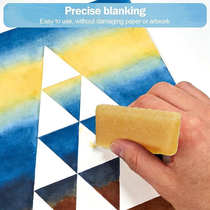 60ml White Masking Fluid for Watercolor Painting, Resistant Ink and Pouring Paint, Watercolor Masking Fluid Keeps Areas Colorless and Edges Sharp, Art Supplies for Artists