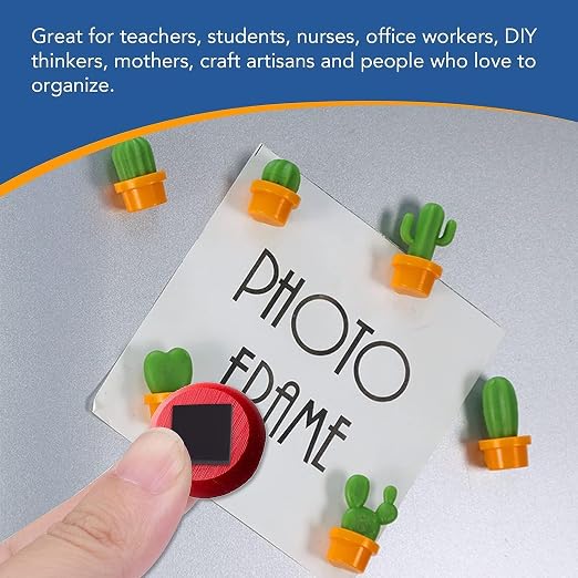 DIYMAG Magnets with Adhesive Backing, 30P Flexible Fridge Magnetic Dots