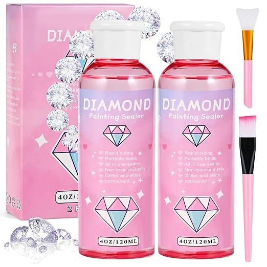 Faburo 2-Pack Diamond Painting Protectant Brightener(120ml*2)