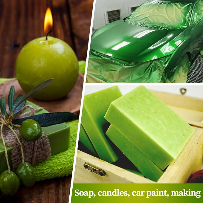 NTWJNJY Dark Green Mica Powder, Natural Shimmer Mica Powder for Epoxy Resin/Candle/Soap/Lip Gloss/Slime/Quicksand/Bath Bombs/.Car Paint pigments.Candle Dye,Soap Making Dye(50g/1.7oz)