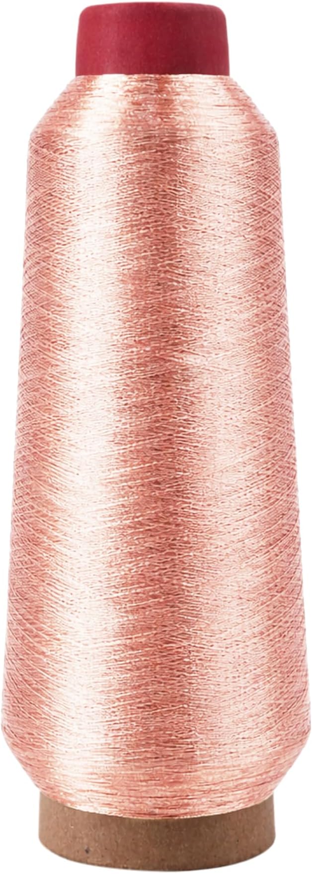 Mandala Crafts Metallic Rose Gold Embroidery Floss for Sewing, 3281 Yard Spool