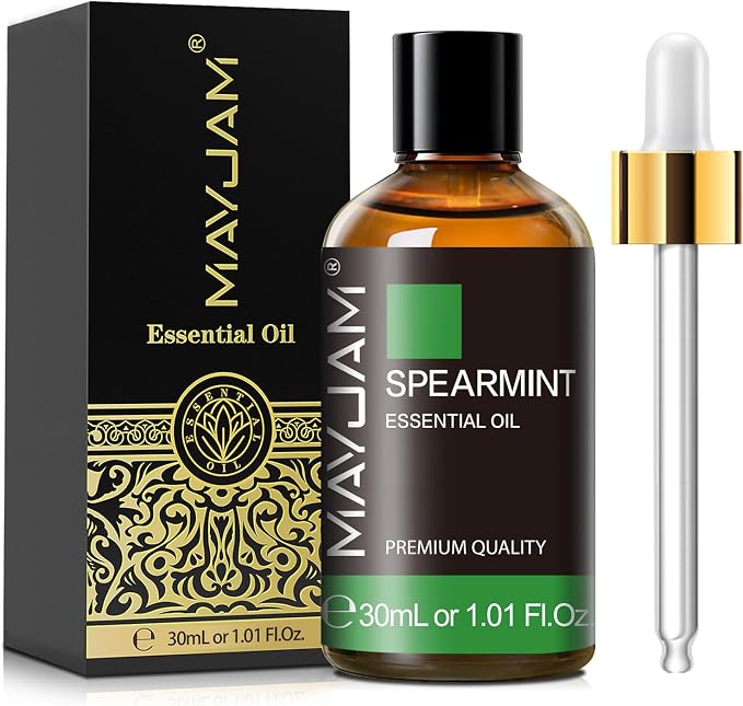 MAYJAM Spearmint Essential Oil for Diffuser Skin Hair Care, 1.01fl.oz