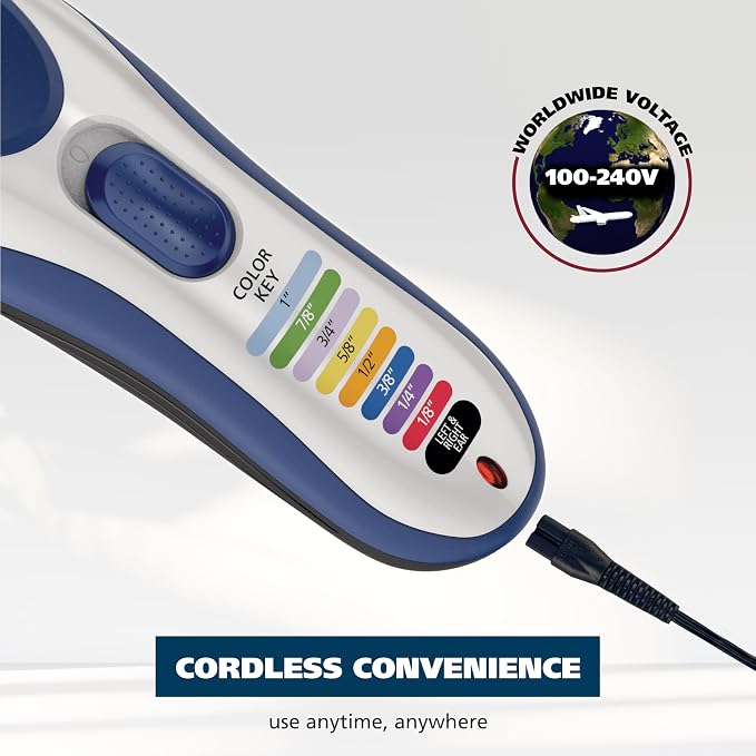 Wahl Color Pro Cordless Rechargeable Hair Clipper & Trimmer, Color Guards