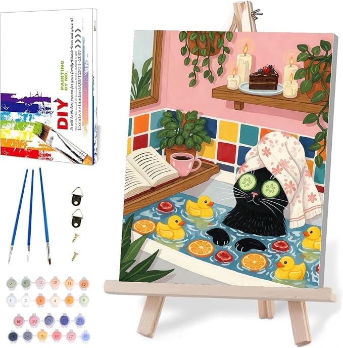 WUDWL Paint by Numbers Kit for Adults Beginner, with Framed