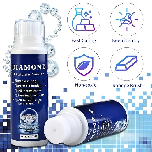 1 Pack 120ml Diamond Painting Sealer Protectant Brightener 4 Oz