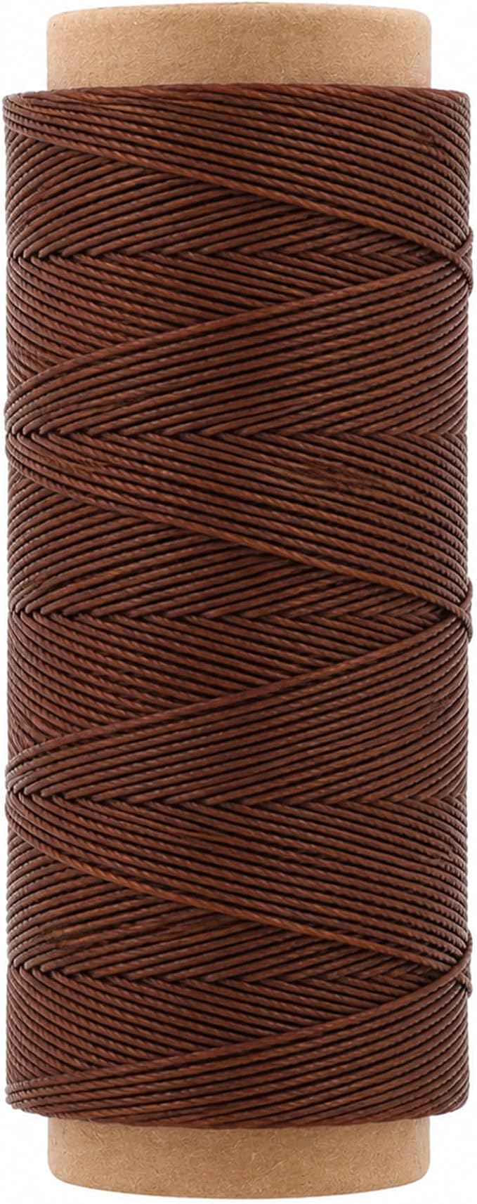 Mandala Crafts 100M 0.65mm Russet Brown Leather Sewing Round Waxed Thread