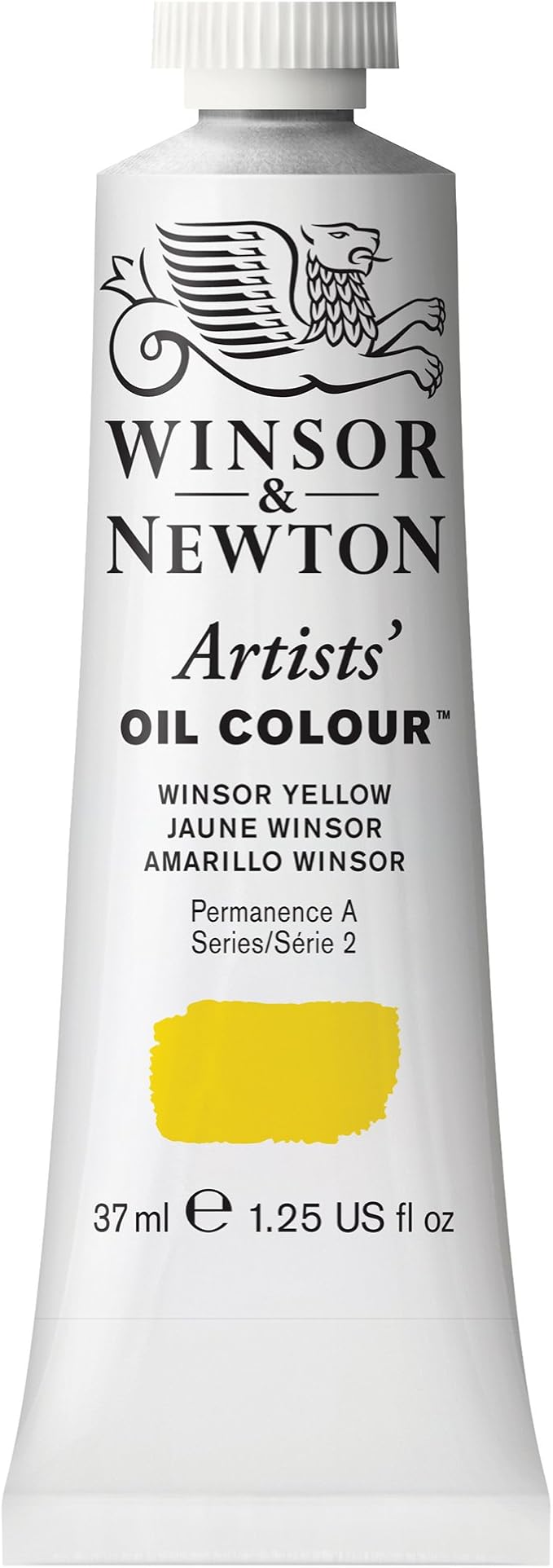 Winsor & Newton Artists' Oil Paint, 37ml Tube, Winsor Yellow