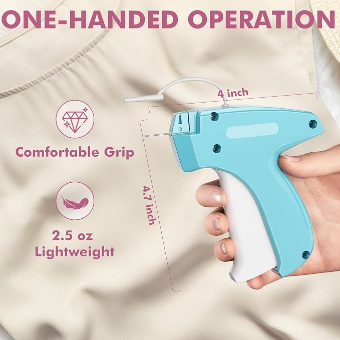 Stitch Gun for Clothes, Tagging Gun, Quick Clothing Fixer, Blue