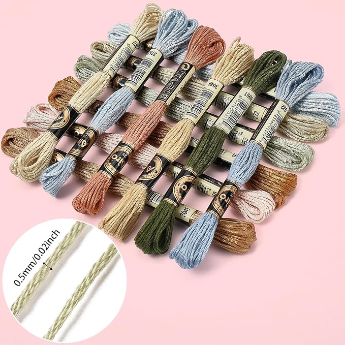 12 Skeins Gradient Embroidery Floss String for Bracelets DIY