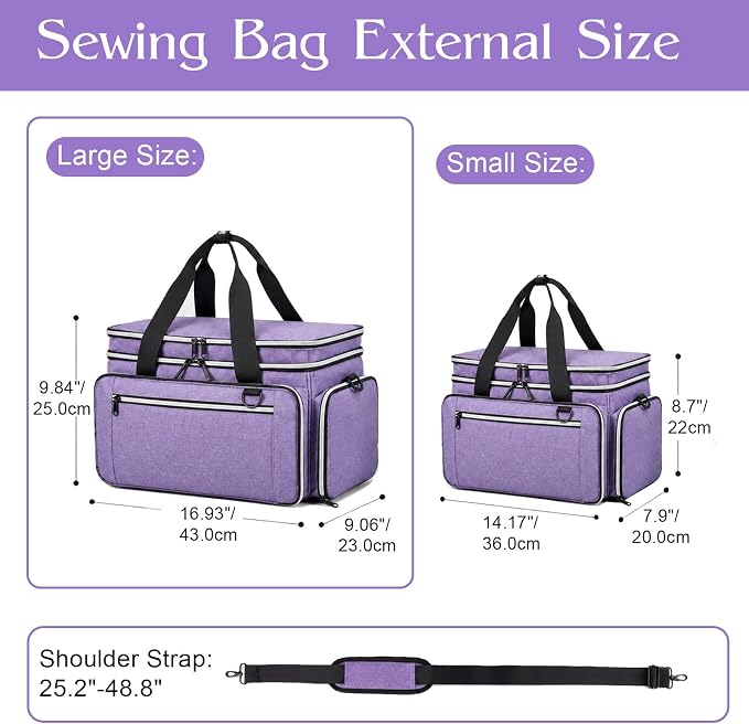 Anitor Sewing Supplies Organizer, Double Layer Sewing Storage Organizer