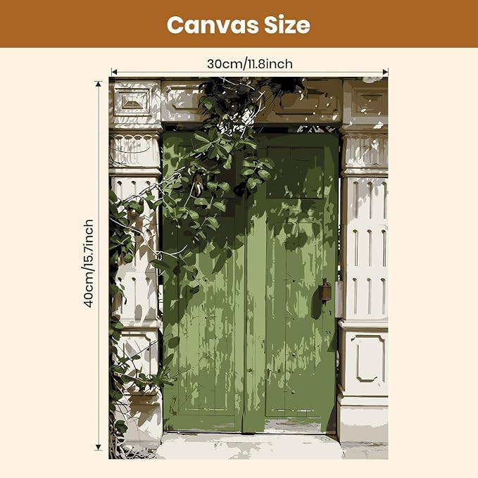 WUDWL 3 Pack Paint by Numbers Kit for Adults,Color By Numbers for Adults | Scenery Decor Painting by Number On Canvas, Paint Number Artist Funny Without Frame DIY, Home Wall Decor, 12x16in