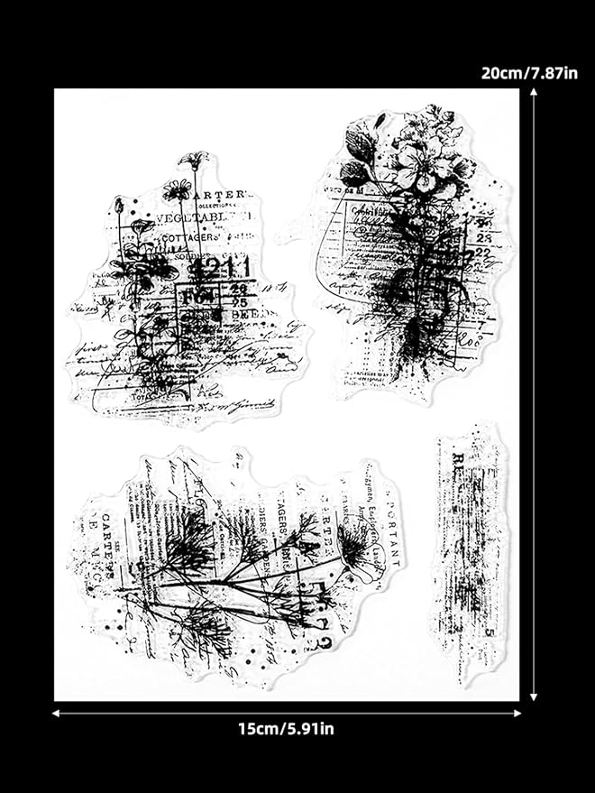 Clear Stamps and Metal Cutting Dies Set for Card Making Scrapbooking, DIY Craft Stamps and Dies Kit for Journaling, Albums, Greeting Cards, Holiday Cards, Birthday, Christmas (YX1942)