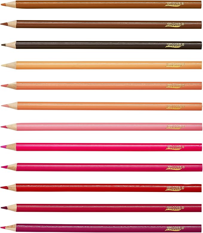 Prang Thick Core Colored Pencils, Assorted Colors, 3.3 mm core, 72 Count