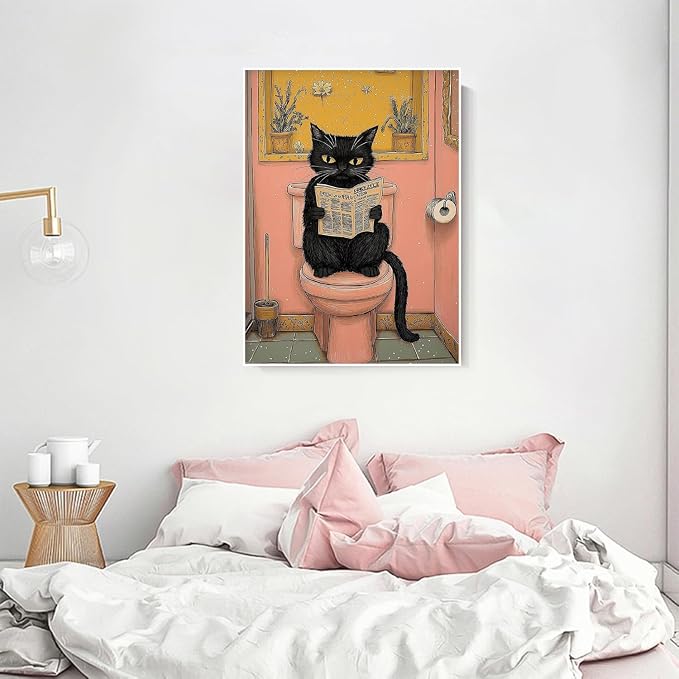 Black Cat Diamond Art Kits for Adults Diamond Painting Kit for Beginner