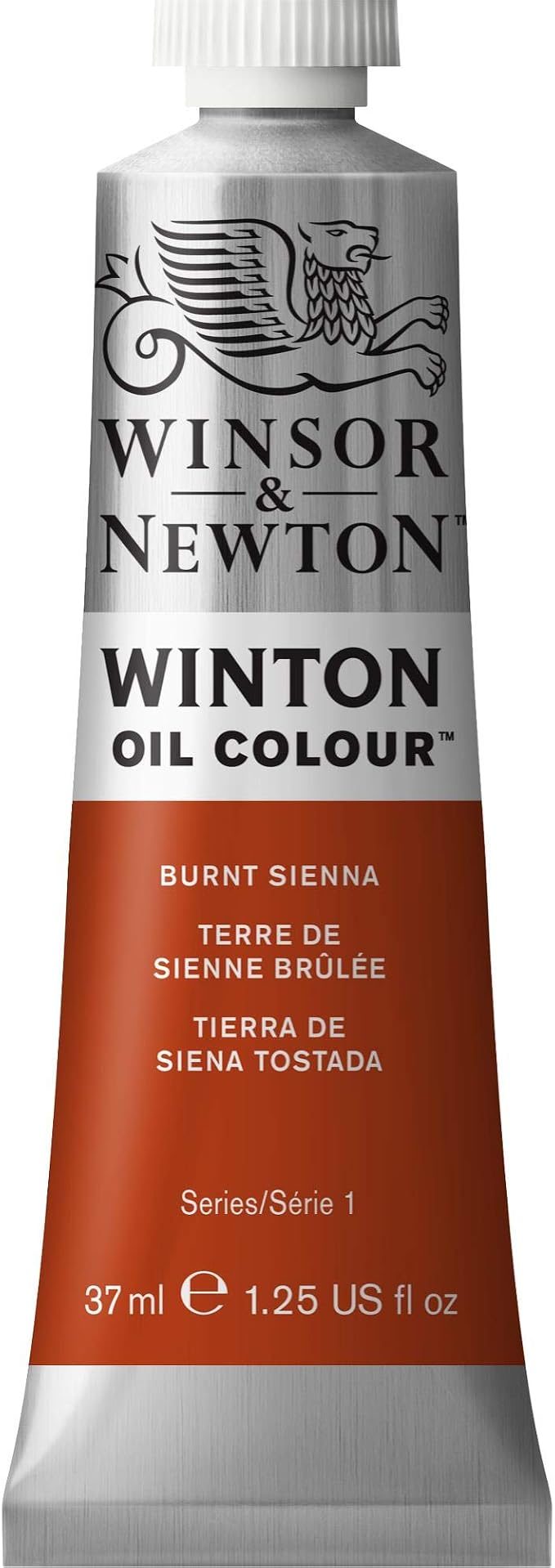 Winsor & Newton Winton Oil Color, 37ml Tube, Burnt Sienna | High-quality pigments, Durable, Lightfast, Permanent, Uniform Consistency, Great Pigment Load