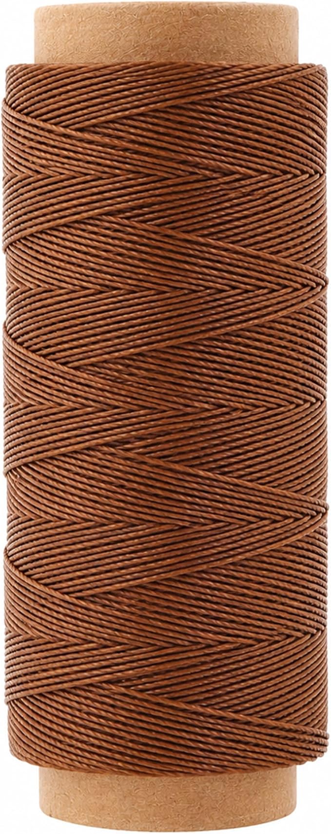 Mandala Crafts 50M 1mm Brown Round Waxed Thread for Leather Sewing
