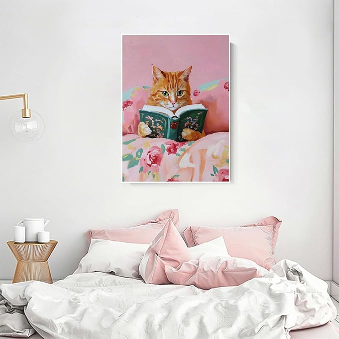 Orange Cat Diamond Art Kits for Adults Diamond Painting Kit for Beginner