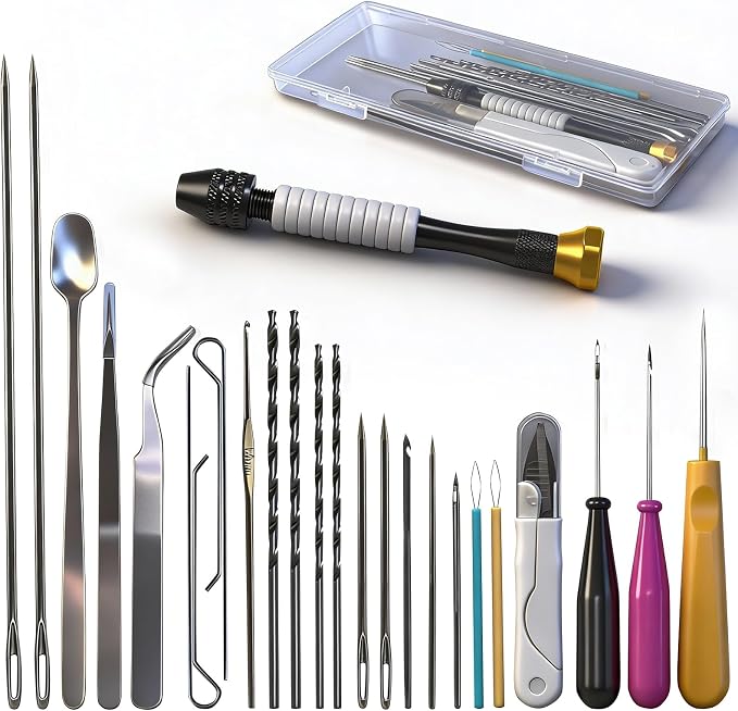 DiaWiew Beginners Candle Making Kit for Adults, Wick Needle for Candle Making for Punching and Inserting Candle Molds Wicks, Candle Making Tools Perfect to Silicone Molds with No Holes for Wicks