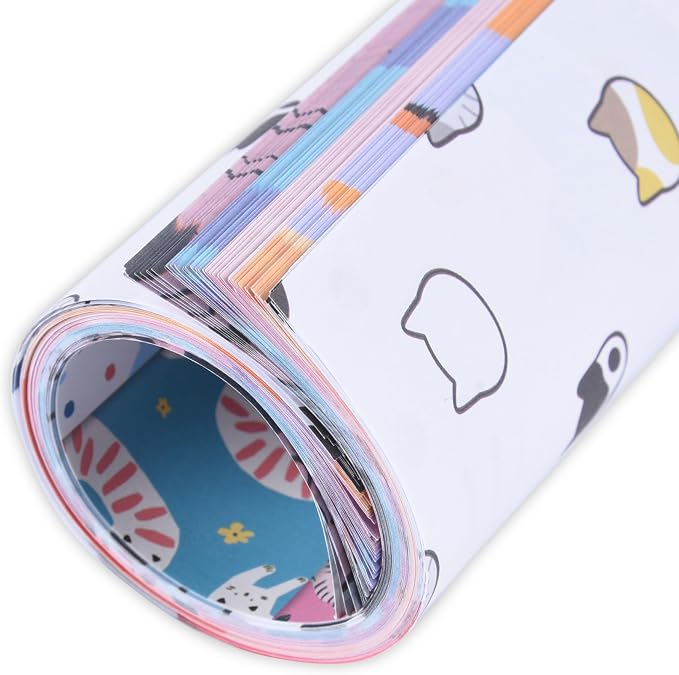 Origami Paper Kit 100 Sheets, 6x6 Inch Double Sided 40 Vivid Colored Paper | 70GSM Colorful Paper,40 Different Pattern Origami Kit,DIY Hand Crafts,Arts Creativity,Easy to Fold,No-Fading.Watercolor Cat
