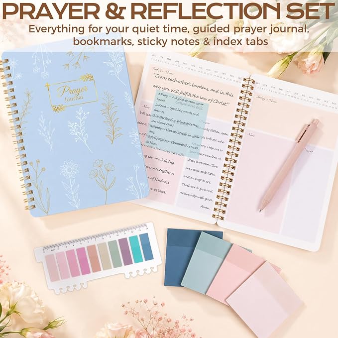 XKDOUS Bible Cover Case for Women Bible Bag Journaling Kit w/Study Supplies