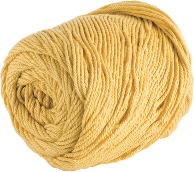 Knit Picks Dishie Yellow Worsted Weight 100% Cotton Yarn for Crocheting