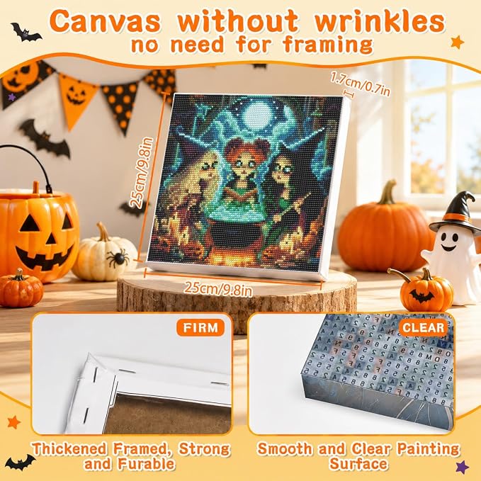 Witch's Poison Diamond Art Kits for Adults with Frame,5D Diamond Painting