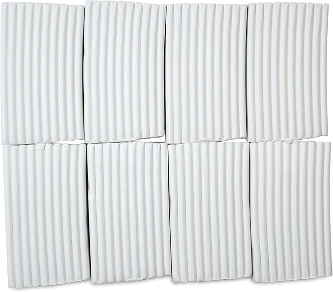 Sculpey Fun Express Original White, Non Toxic, Polymer Clay, Oven Bake Clay, 8 pounds Great for Modeling, Sculpting, Holiday, DIY and School Projects. Great for All Skill Levels. | Non-Toxic Sculpting Material for DIY Projects & School Crafts, Ceramic-...